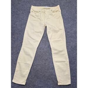 Paige Denim Co Womens Jeans Size 30 Pale Yellow Verdugo Ankle Denim